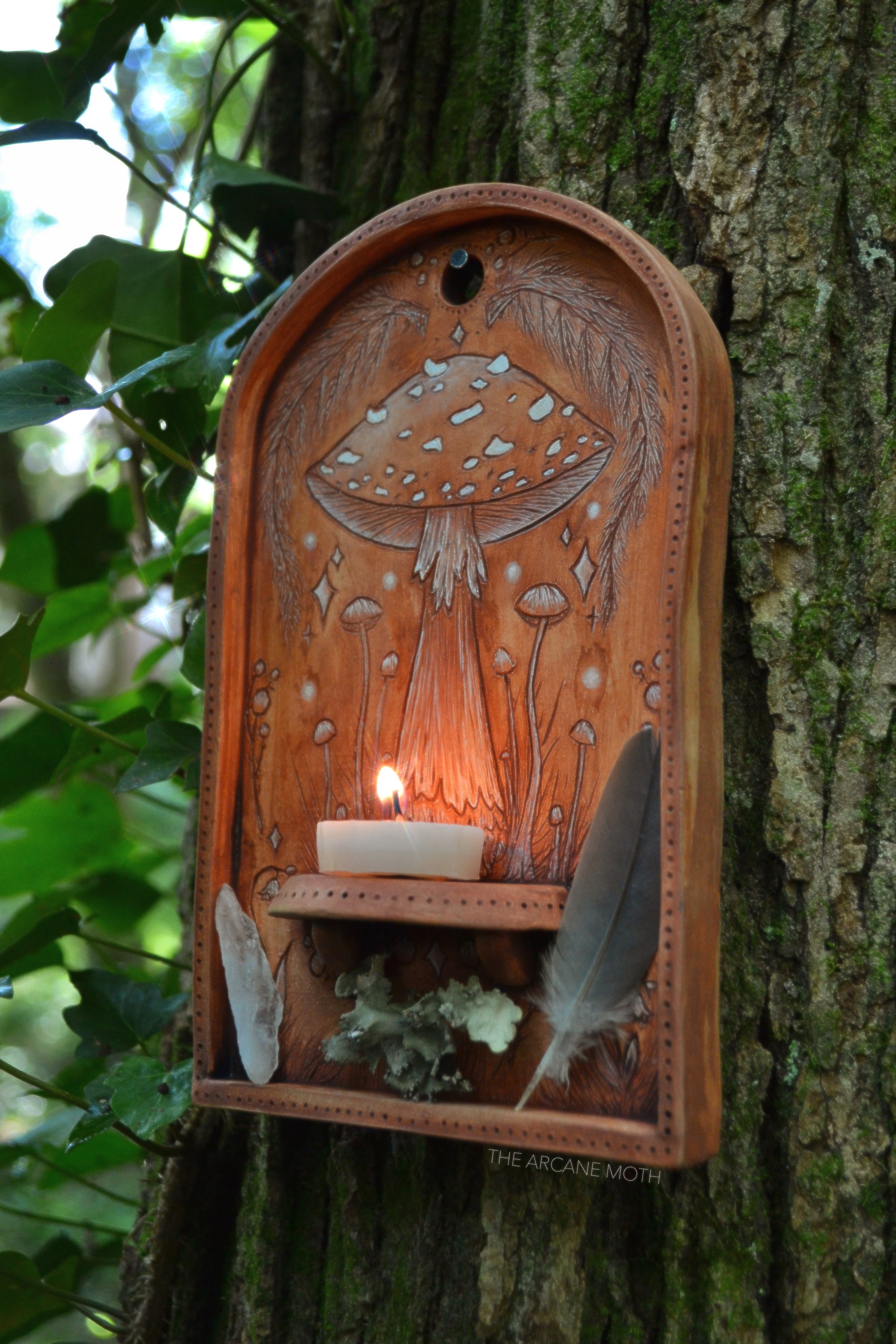 Mycelial Whispers || Original Handmade Ceramic Altar