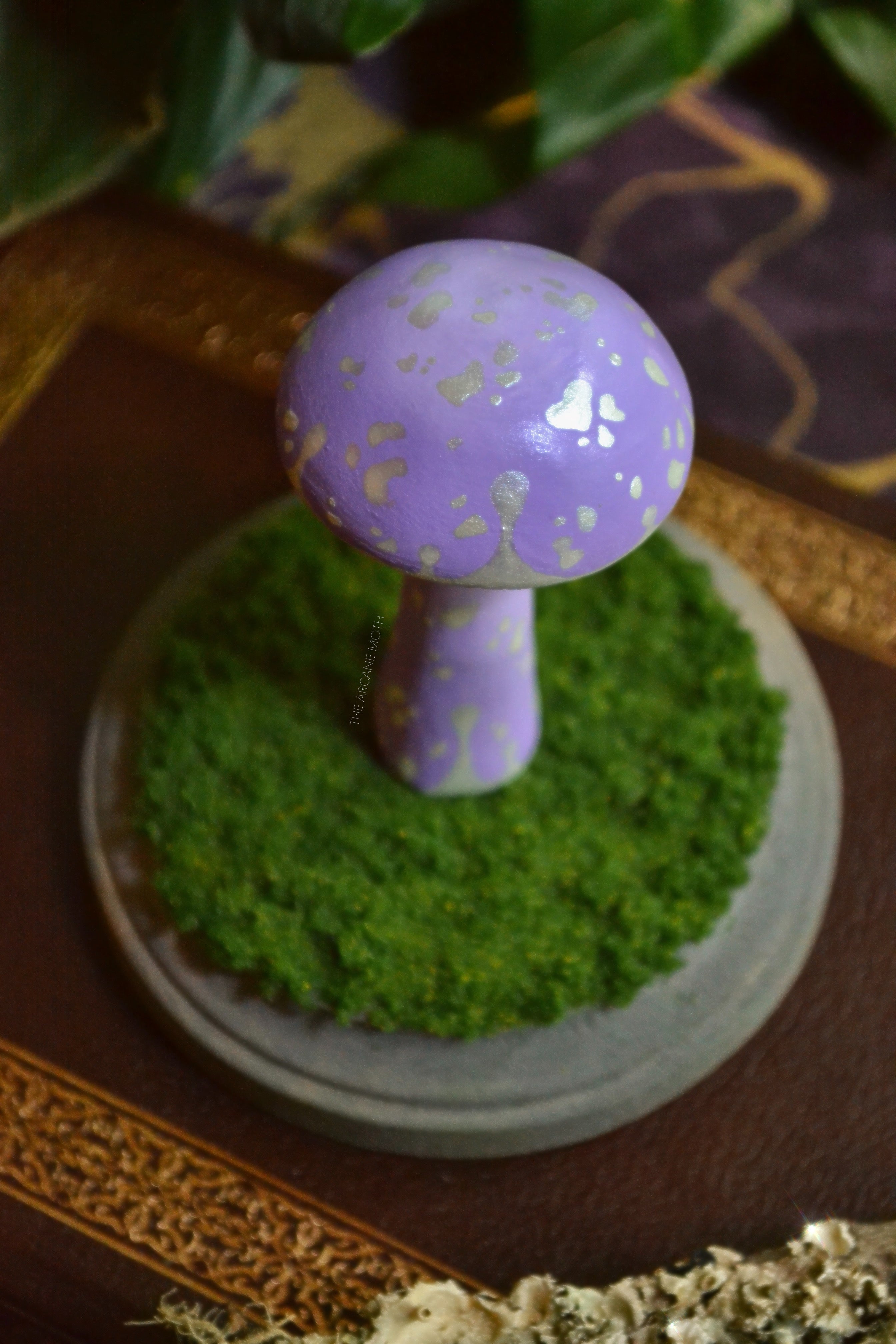 Lavender Lava - Ceramic Mushroom Display